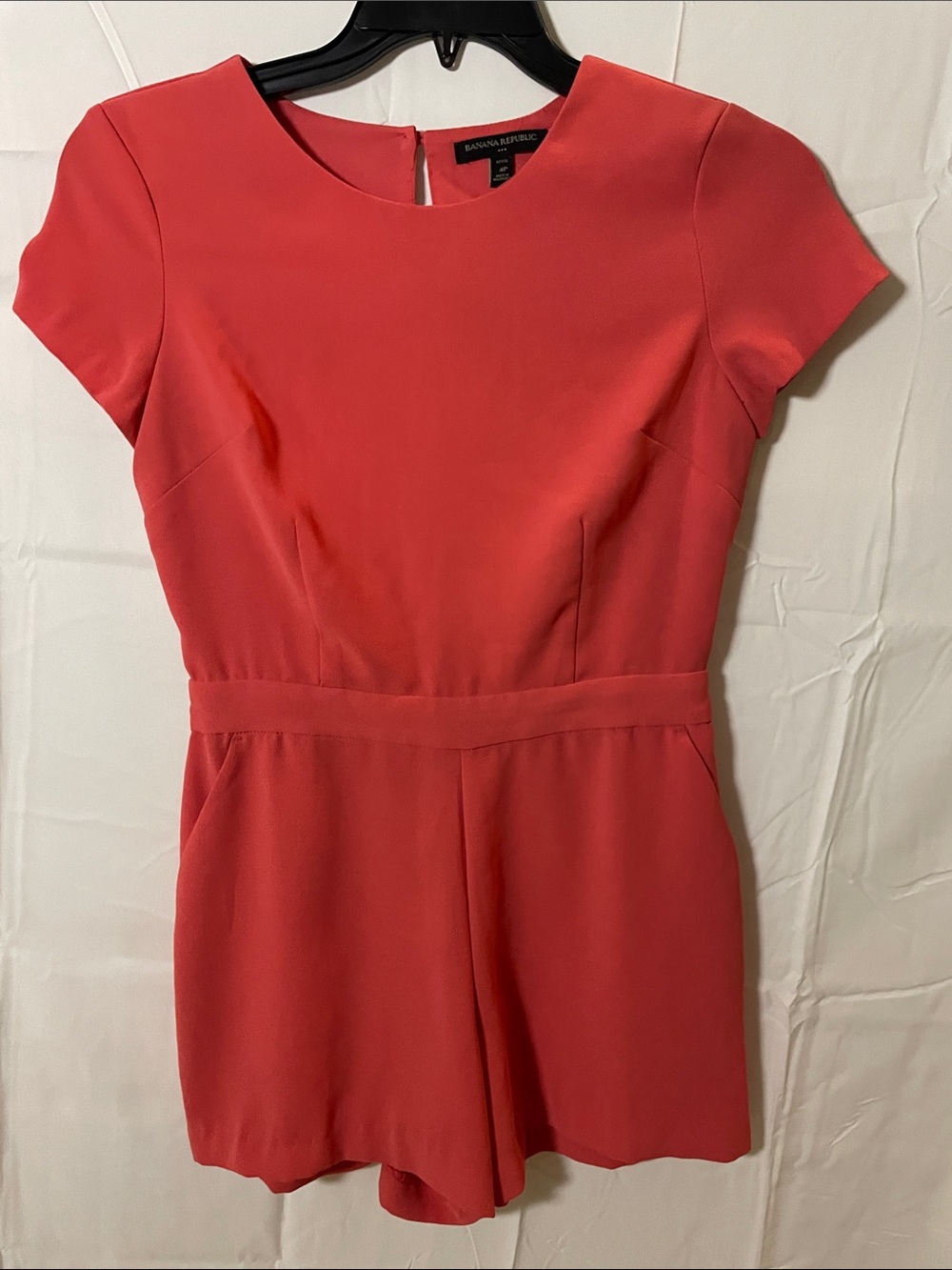 Banana Republic Coral Short Sleeve Romper